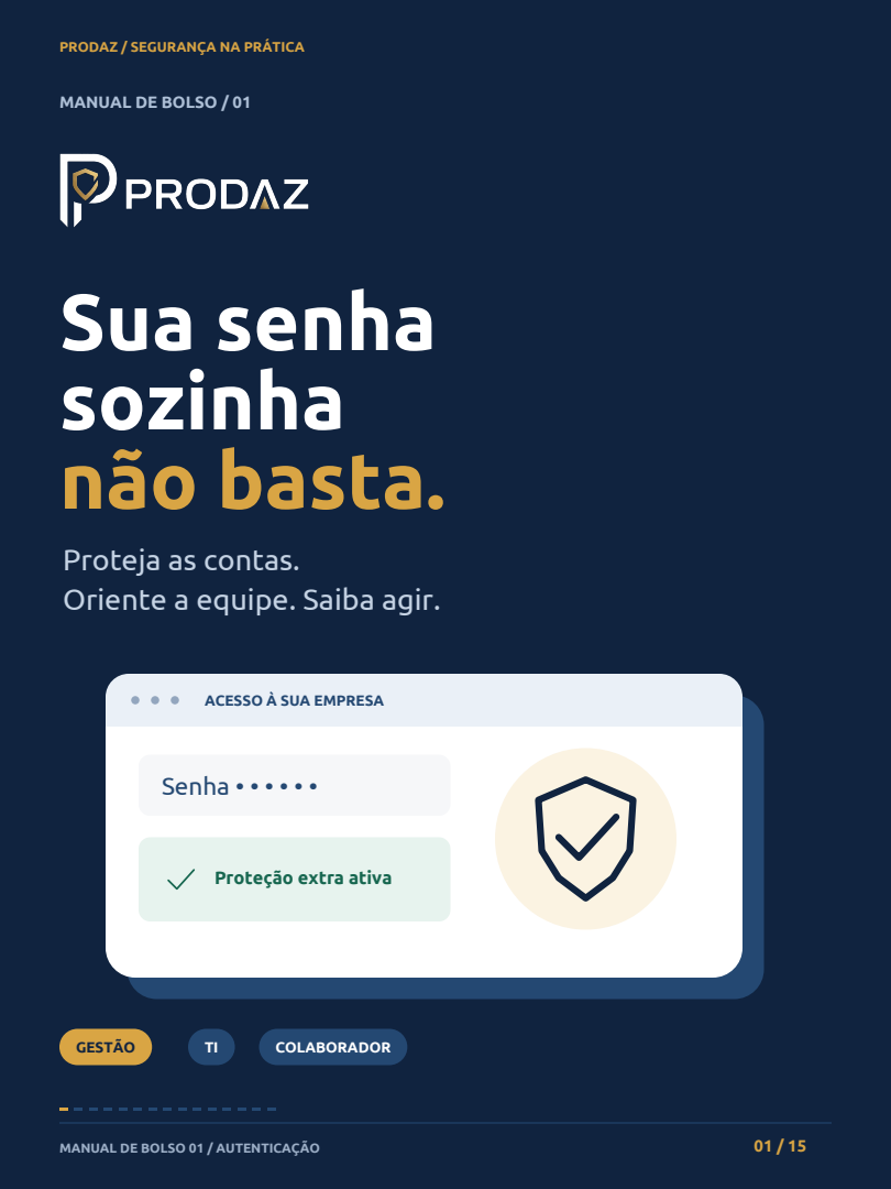 Capa: Sua senha sozinha não basta